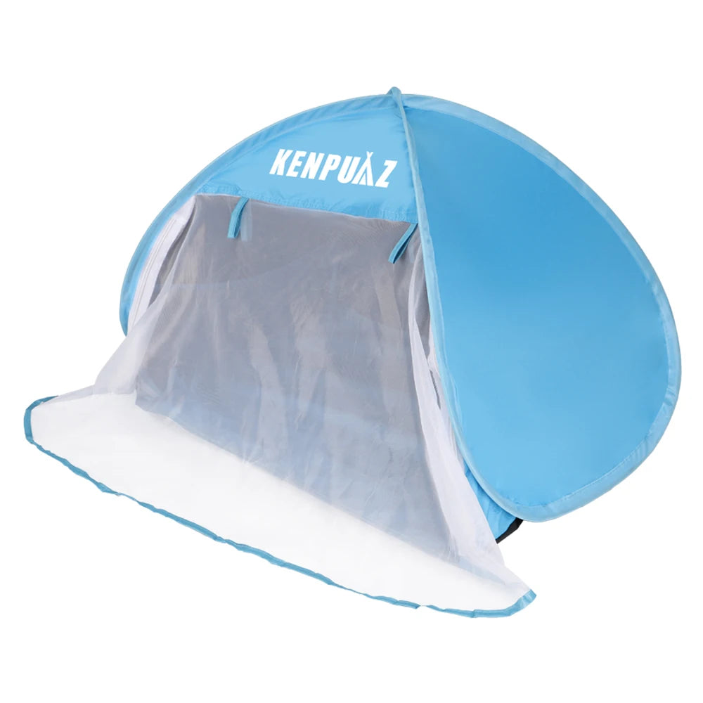 Portable Sun Shelter Instant Sun Shade Canopy Head PopUp Canopy Automatic Shade Tent for Beach Camping Fishing Hiking Picnic