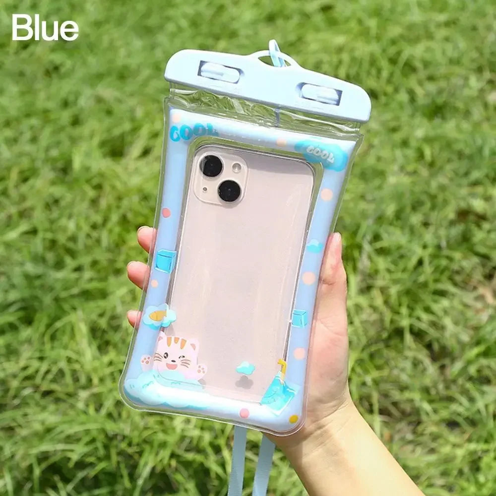 Waterproof Cartoon Phone Pouch Drift Diving Swimming Bag Underwater Dry Bag Case Cover For Phone Water Sports Beach Pool Skiing