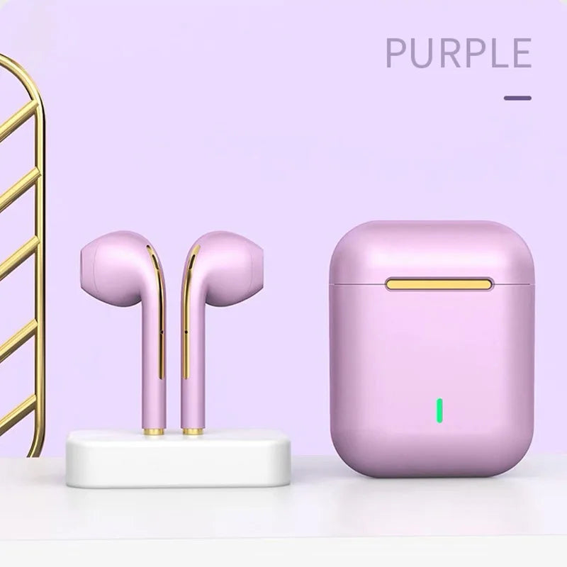 J18 Wireless Headset Bluetooth 5.3  Hifi In-ear Stereo Microphone Touch Waterproof TWS Noise Cancelling HD Gaming Headset 2025