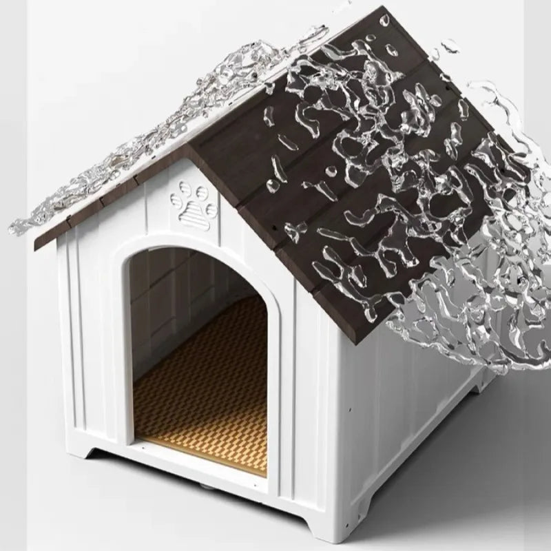 Dog House Outdoor Dogs Kennel Waterproof and Sun-proof Dogs Cage Solid and Firm Dog Accessories Moisture-proof Pet Supplies
