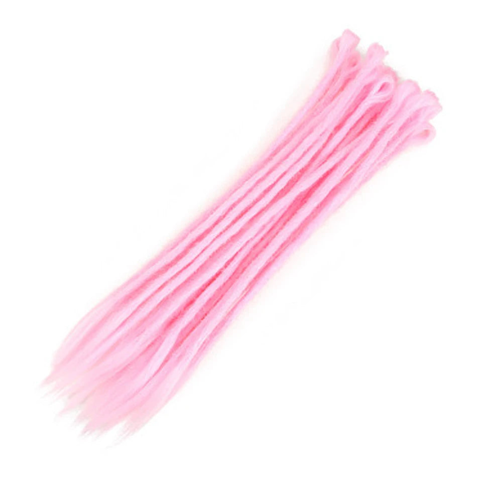 Synthetic Handmade Dreadlocks Hair Extensions Natural Braiding Hair For Black Women Crochet Hair Ombre Colored Crochet Braids