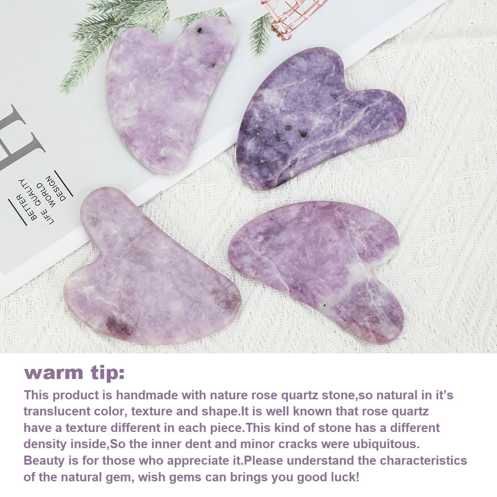 Guasha Massage Natural Stone Jade Scraper Facial Gua Sha SPA  Neck Massager for Face Lifting Wrinkle Remover Beauty Healty Tool