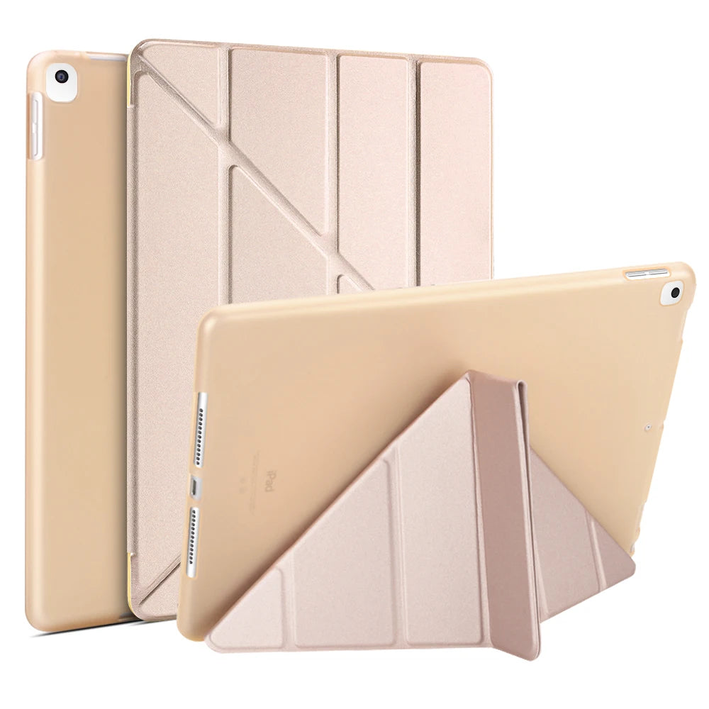 For iPad 10th 2022 Case 10.2 8th 9th 7th 6th Generation Leather Case For iPad 2026 A16 3 4 Air 11 10.9 Mini 4 5 6 Silicon Cover