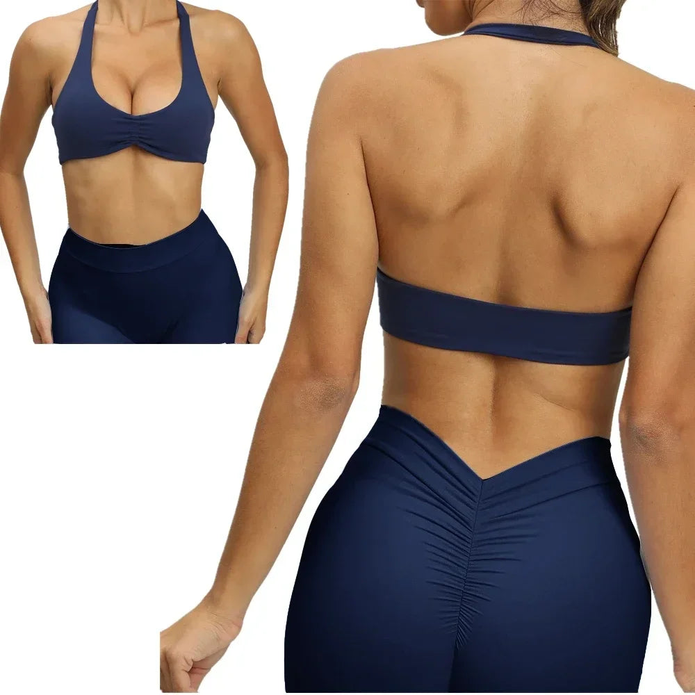 Sexy Scrunch Leggings Push Up Tights Woman Back V-Waist Gym Leggings Sport Women Fitness Legging Butt Lift Yoga Pants