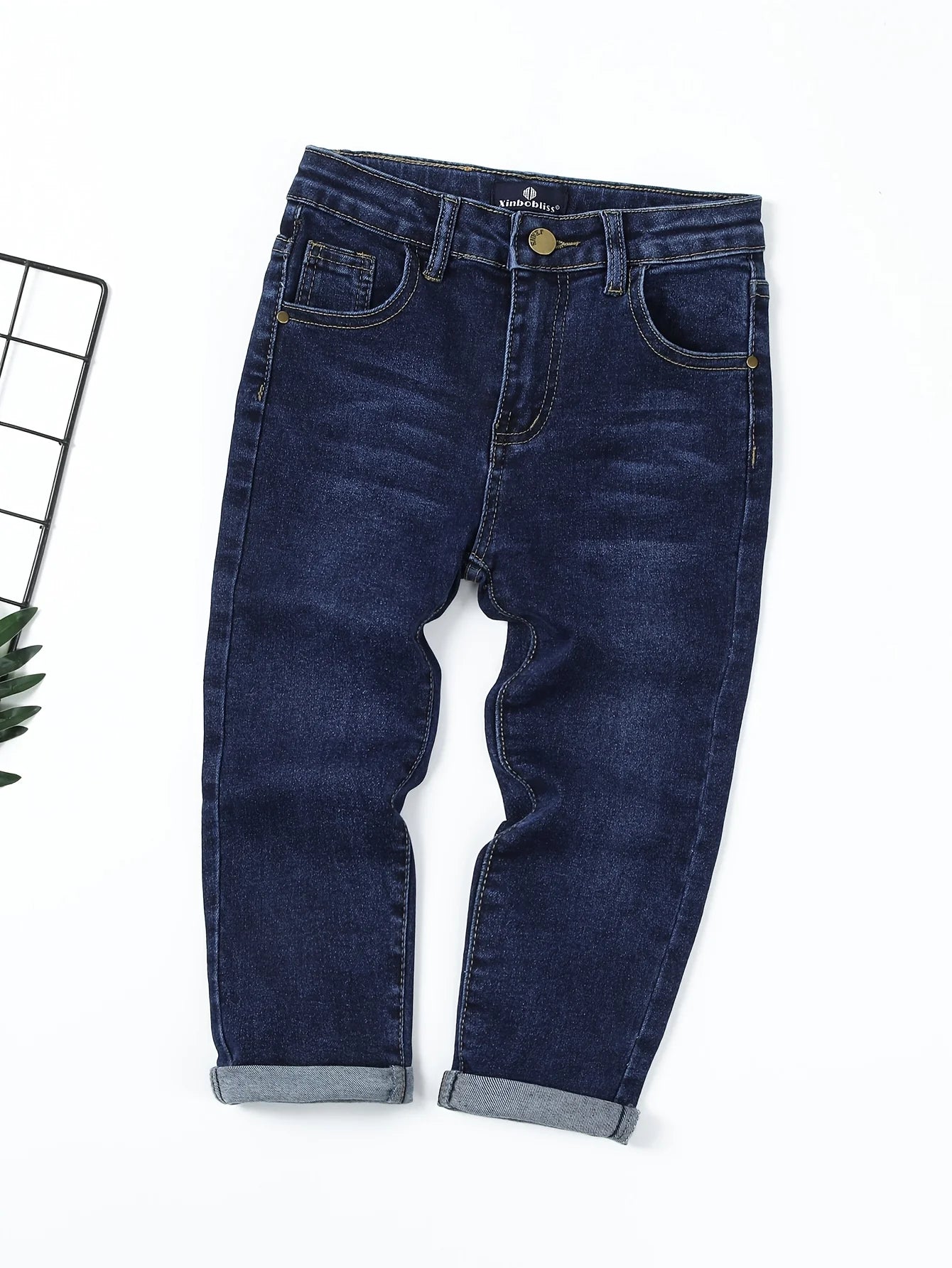 Boys Denim Pants Slim-Fit Men's Jeans Casual Menwear Trousers New Fashion