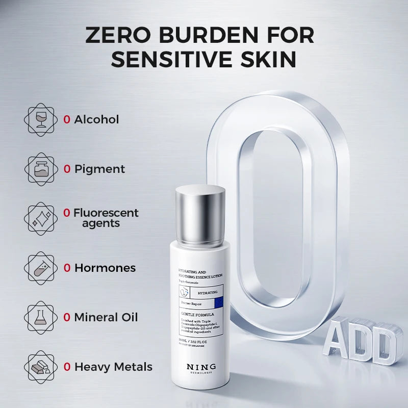 100 ml Moisturizing & Calming Essence Lotion – HA + Ceramide for Dry, Redness‑prone Skin