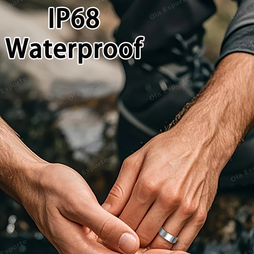 Smart Ring Bluetooth Call Heart Rate Blood Pressure Monitor Men Womenes Smartring 5ATM Waterproof Health Multi Sports Ring 2025