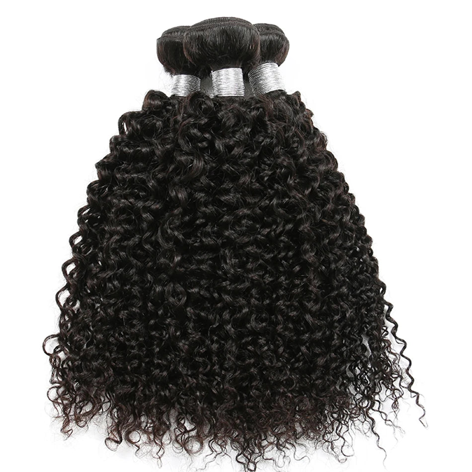100% Brazilian Virgin Hair Ombre 1B 30 Kinky Curly Hair Bundles 12A Ombre Human Hair 1/3 Bundles Black To Brown Hair Extensions
