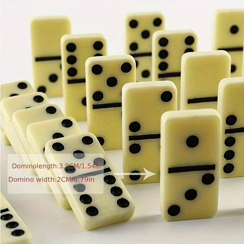 28pcs Dominoes Card Chess, Board Game Toys with PVC Storage Box, thanksgiving Day, Christmas Gift Christmas Halloween Gift