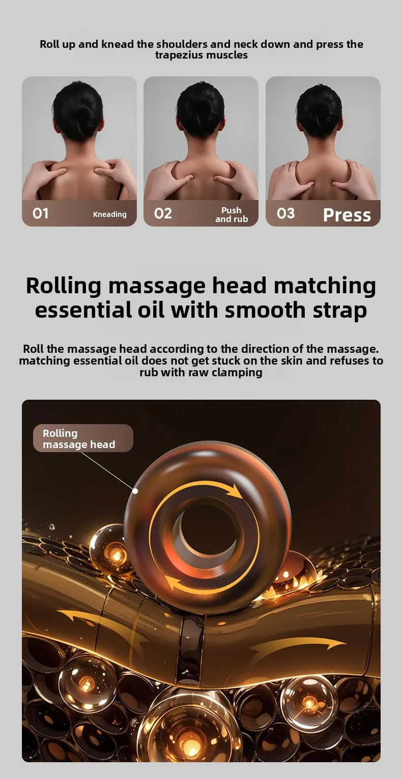 New Cervical Massager Back Waist trapezius Shoulder Neck Kneading Body Multifunctional Artifact Massager 2025