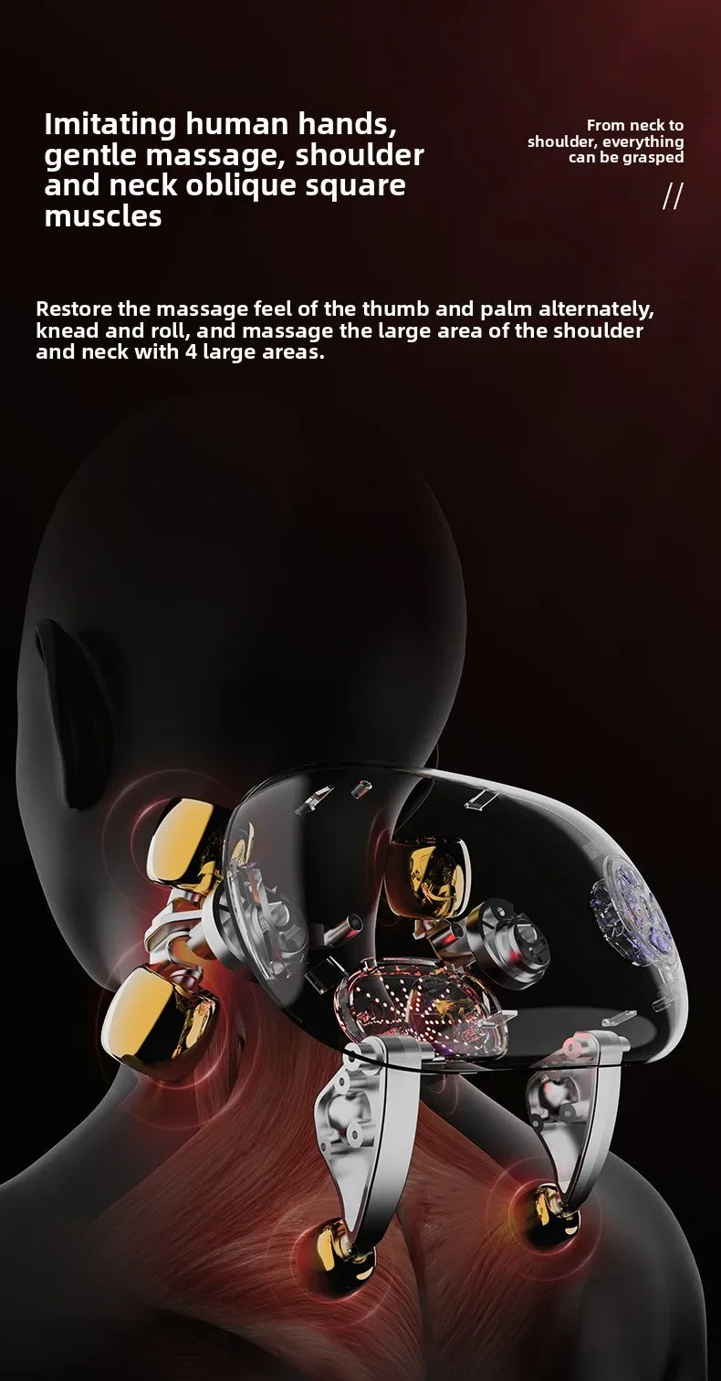 New Cervical Massager Back Waist trapezius Shoulder Neck Kneading Body Multifunctional Artifact Massager 2025