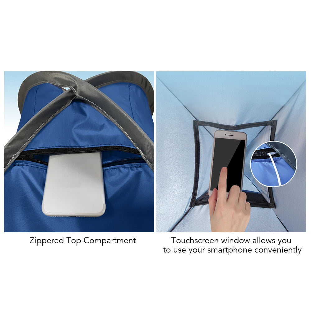 Portable Sun Shelter Outdoor Mini Sunbathing Head Tent Windproof Sand Proof Canopy Headrest Pops Up Beach Sun Shade Tents