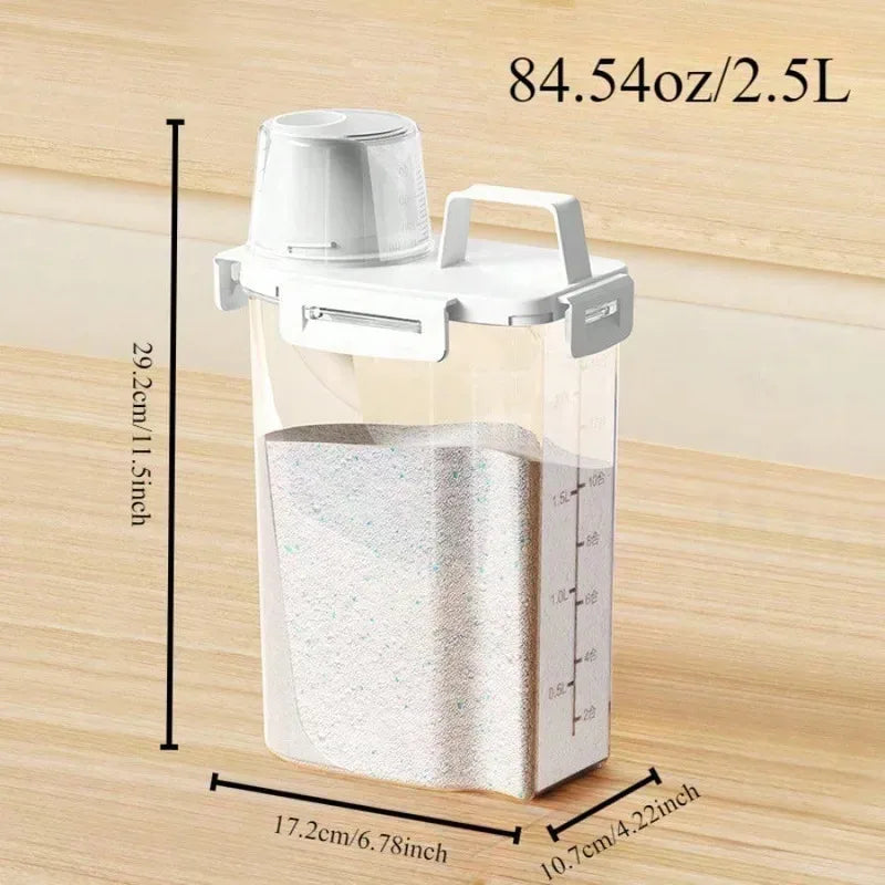 2.5L Covered Moisture-proof Sealed Storage Container - Used for Grain, Nut, Flour, Rice Food Storage Boxes
