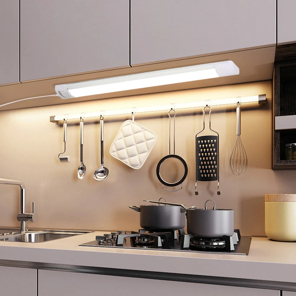 Cabinet LED Lamp Tube Lights Remote Control Dimmable LED Lamp 110-265V Light Bulbs Kitchen Closet Lamps For Home Bedroom Indoor