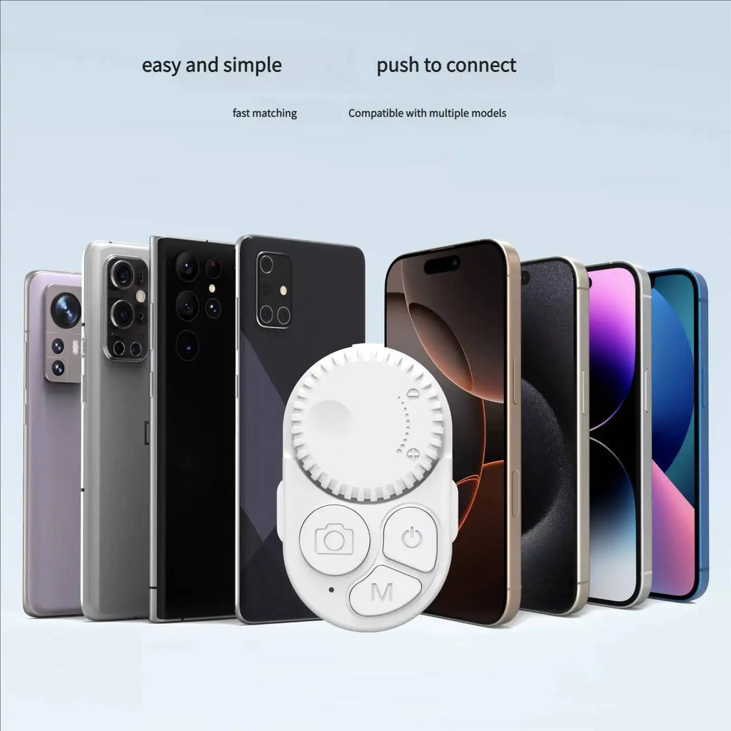 Intelligent Lazy Selfie Zoom Remote Wireless Control Remote Tiktok Video Novel Page Turner Controller For Cellphone Photo Taking