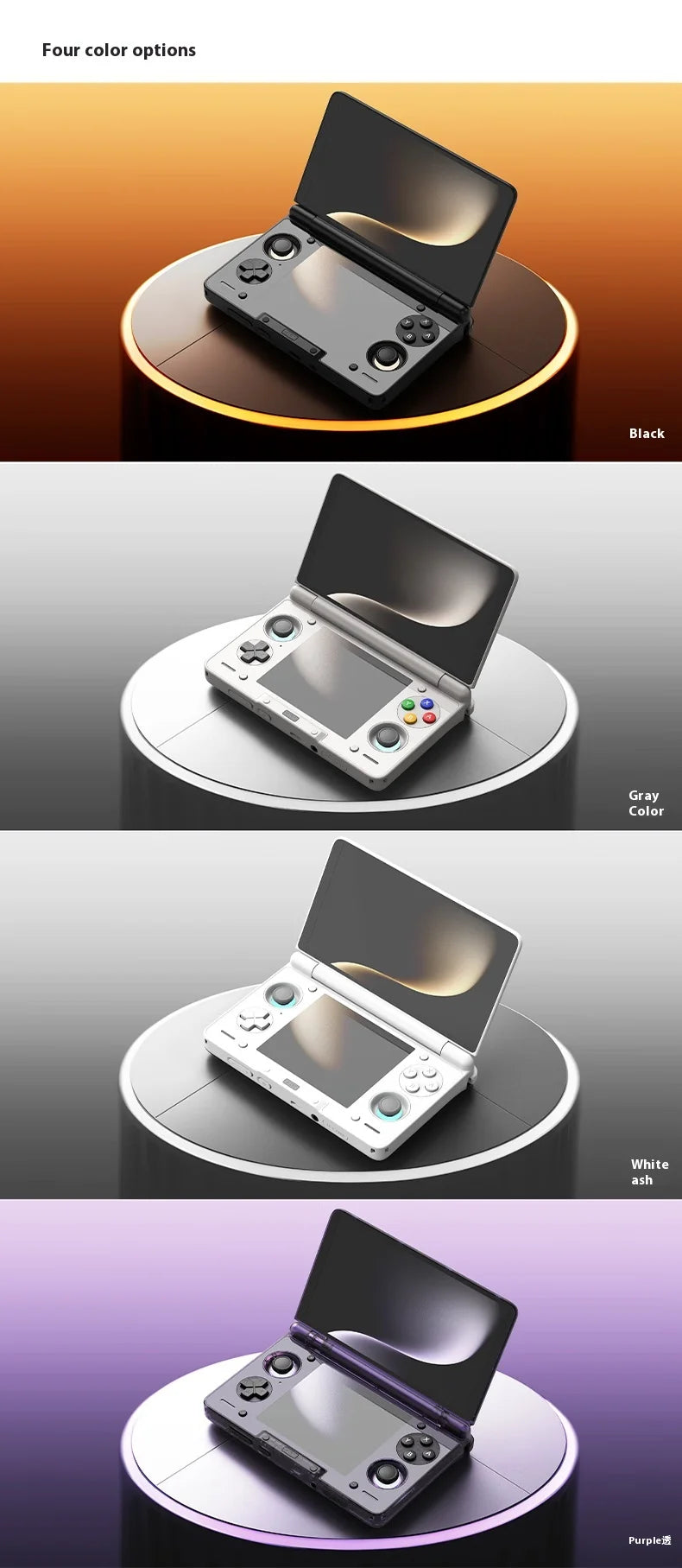 AYN Thor Dual Screen Flip Handheld Game Console 6" OLED 120 HZ 1080*1920 Screen SD 8Gen 2nd Version 16GB+1t Handheld Game Player