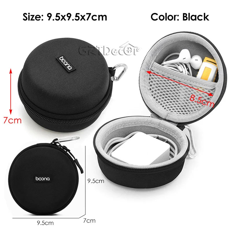 Shockproof Electronics Organizer Case for Power Adapter Cable Storage Bag Bluetooth Earphone Case Travel Small Tech Gadget Pouch