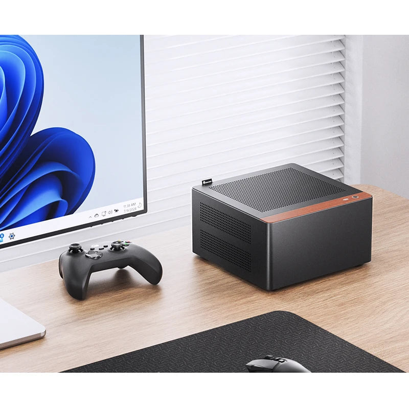 JONSBO N10/NV10 MINI ITX Case Supports 1U FLEX Power Supply Aluminum Alloy Desktop Office Computer Case