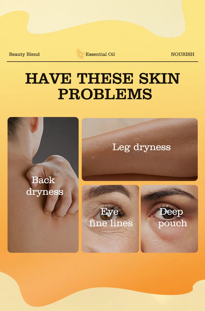 Castor Oil Eye Serum Anti-wrinkle Remove Dark Circles Eye Bags Anti-puffiness Lift Firm Moisturize Nourish Massage Eye Care 10ml
