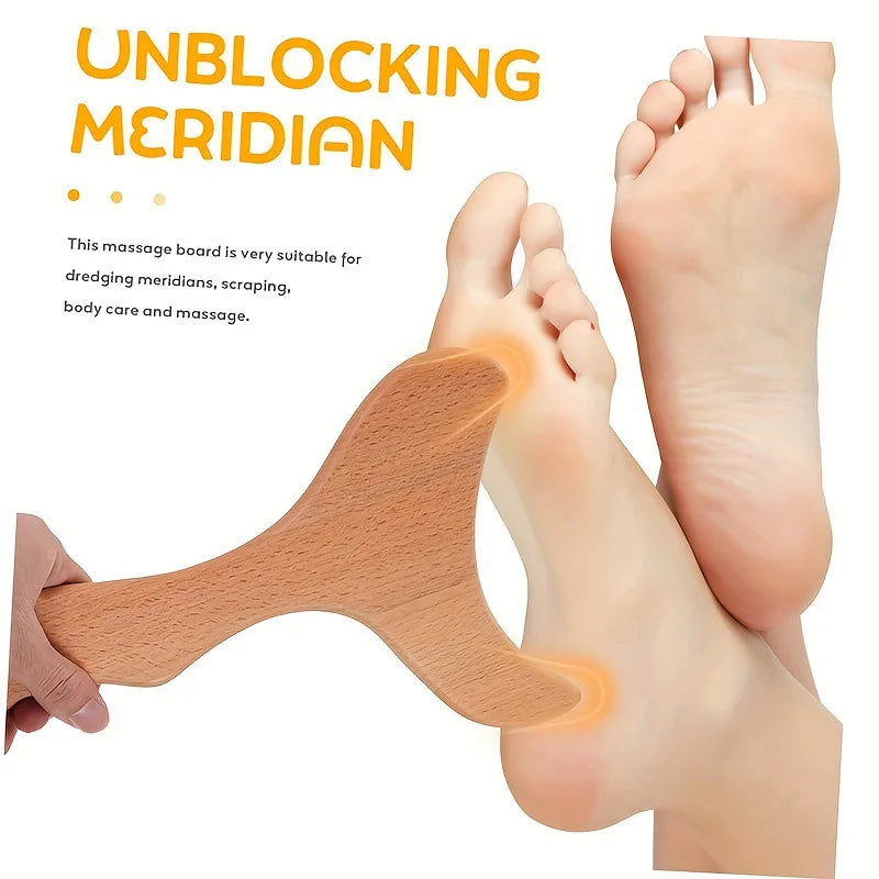 Wooden Massage Tool Gua Sha Body Sculpting Muscle Release Relaxating Pain Relief Therapy for Fitness And Wellness