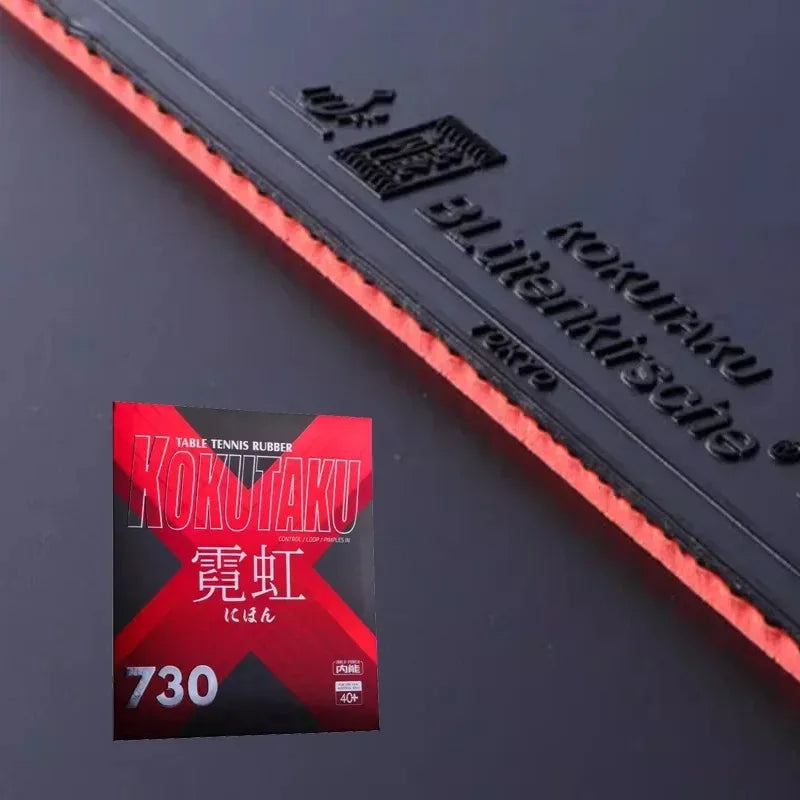KOKUTAKU NEON 730 (Topsheet Code 868) Table Tennis Rubber Half-sticky Offensive High Elastic Ping Pong Sponge