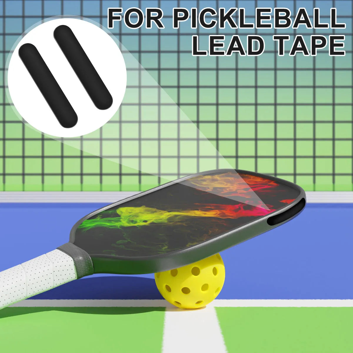 30Pcs Pickleball Weight Tapes Strips Add Swing Weight To Golf Club Tennis Racket Iron Putter Racquets Golf Club Accessaries