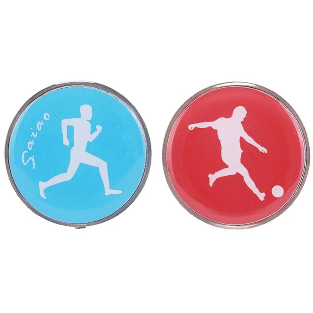 1Pc Soccer Flip Coin Double Face Sports Football Pattern Pick Edge Referee Side Toss Coin for Kids Adults