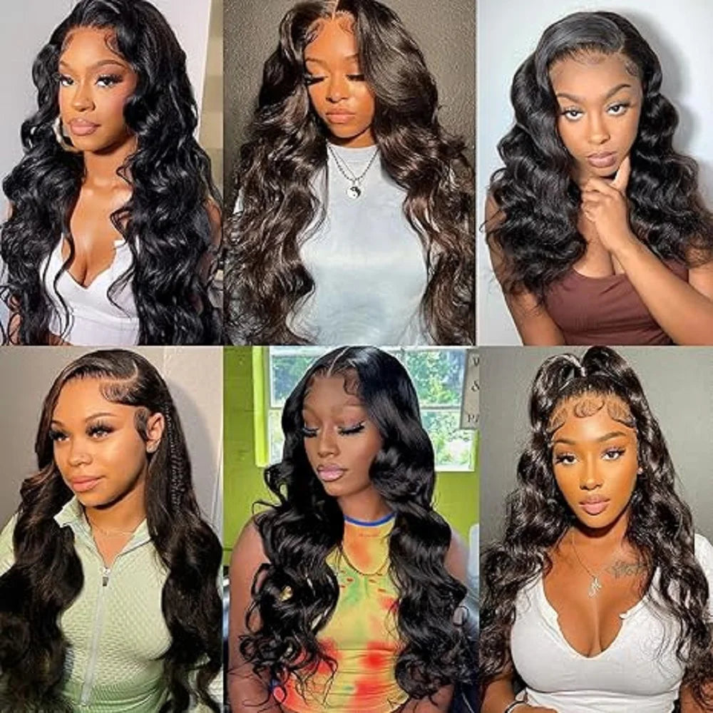 Body Wave Bundles Human Hair Brazilian Hair Weave Bundles 100% Natural Black 3 4 Bundles Deal Loose Wave 30 Inch Hair Extensions