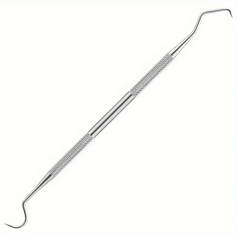 Tooth Cleaning Kit, Including Case, Tongue Scraper, Tweezers Scrapers Debris Removers,Toothpick Tools, Featuring Non-Slip Handle