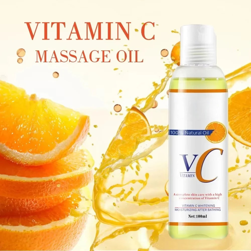 1/3/5pcs 100ml Organic Essential Oil Natural Castor Vitamin C Oil for Body Relaxing Spa Massage Natural Essential Oils Skin Care