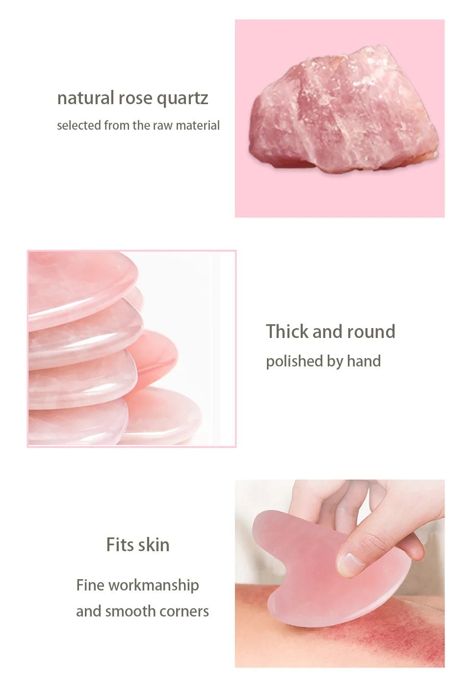 Gua Sha Board Heart-Shaped Natural Pink Green Resin Jade Scraper Facial SPA Neck Massager Portable Skin Care Beauty Healty TooL
