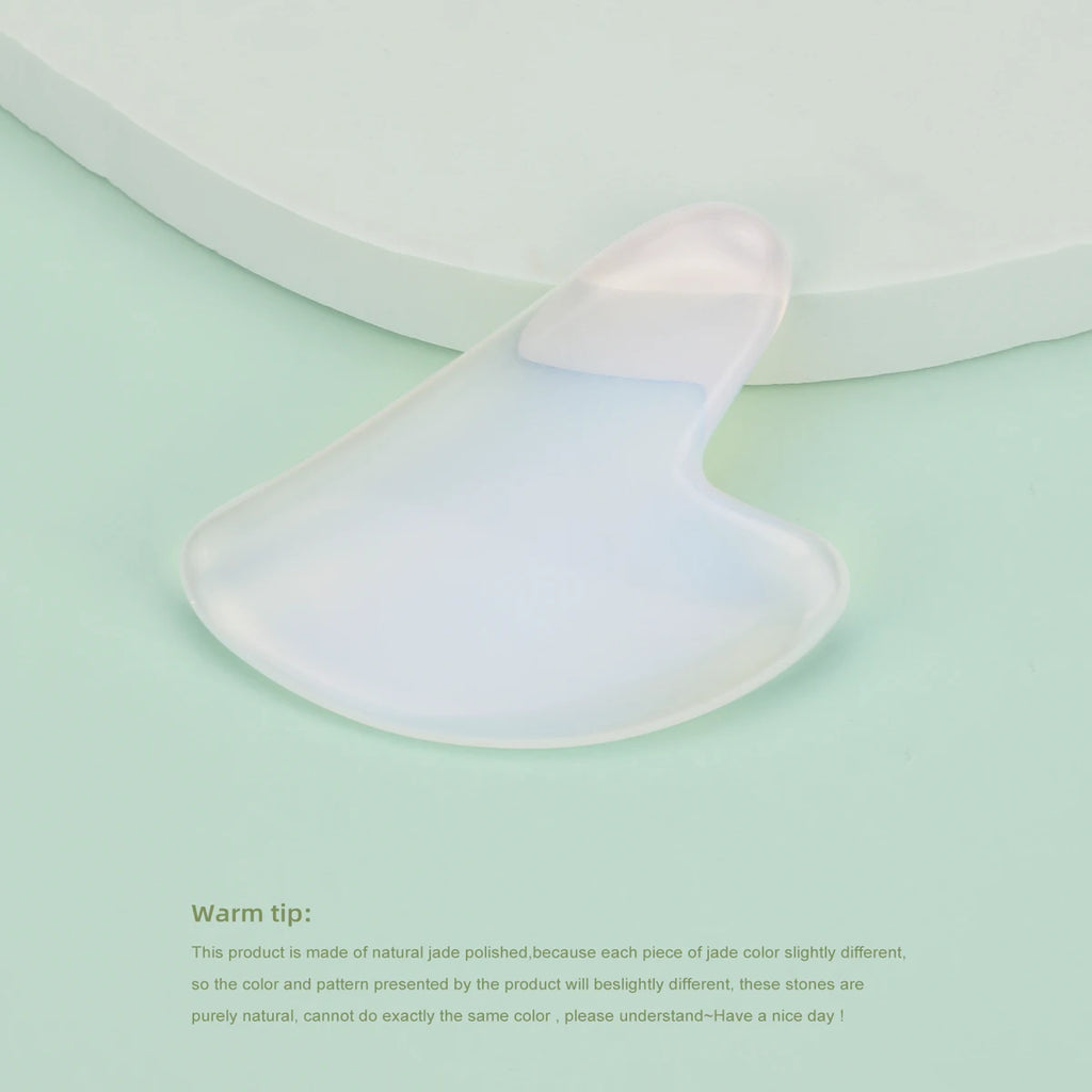 Guasha Massage Natural Stone Jade Scraper Facial Gua Sha SPA  Neck Massager for Face Lifting Wrinkle Remover Beauty Healty Tool