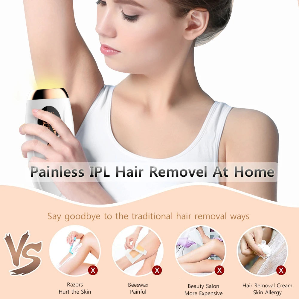 999999 Flashes Laser Epilator for Women Body Bikini Legs Armpit Arms Hair Removal Painless IPL Laser Permanent Electric Epilator