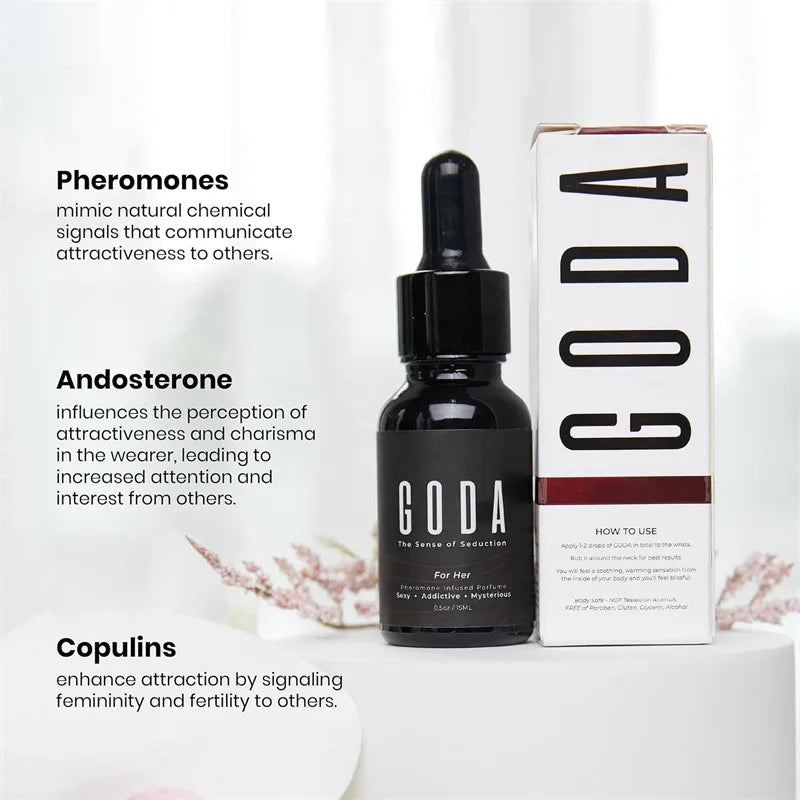 50ml GODA Silk Body Oil & Pheromone Fragrance Body Oil Smooth And Delicate Skin Deeply Nourishing And Moisturizing Long-Lasting