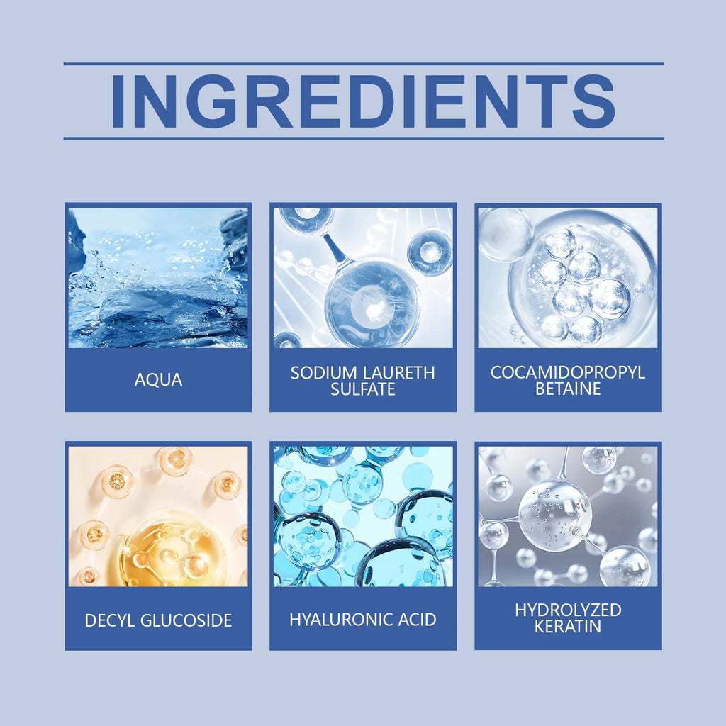 Hyaluronic Acid Shower Gel for Men Deep Cleansing and Moisturizing Oil Balancing Nourishment Gentle Care for Skin Daily Use