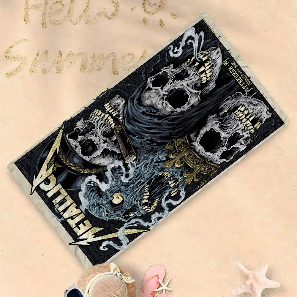 Band T-MetallicaS-D Big Microfiber Beach Towels Quick Dry Towel Sand Beach Towels Pool Towel For Travel Swim Pool Yoga