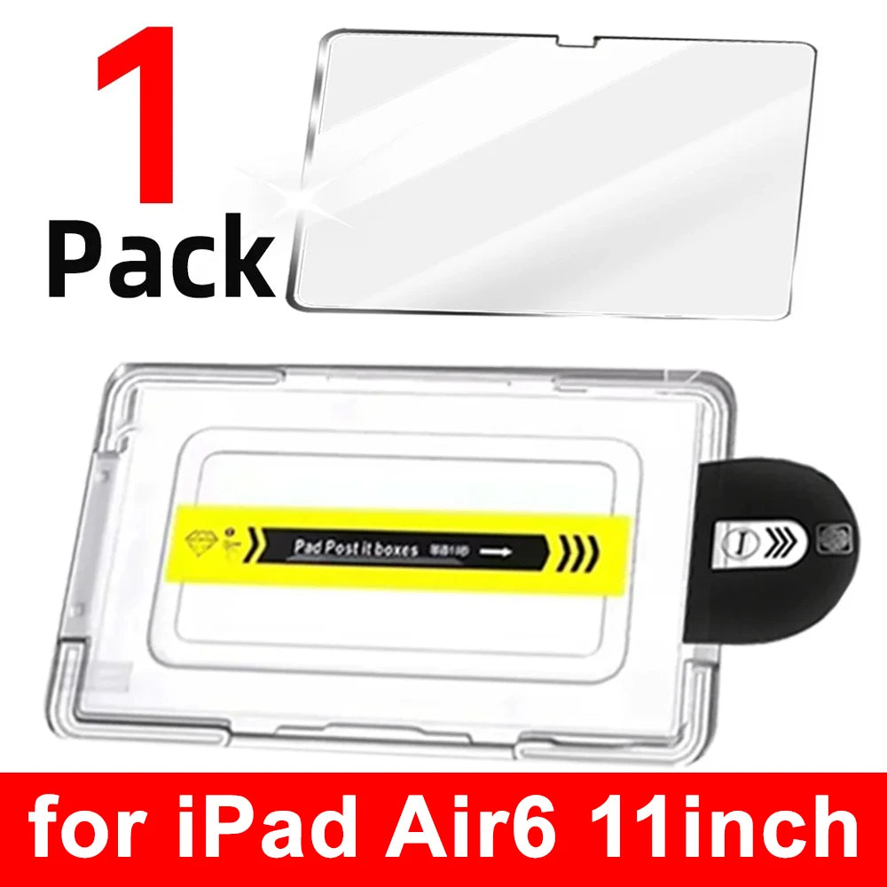 For IPad 11th A16 2025 Tempered Glass Screen Protector with Auto-alignment Installation Kit for IPad Air6 Air 11/13inch Films