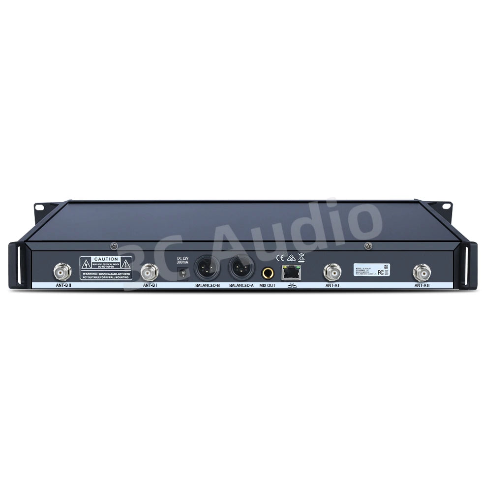 ULXD4D 600MHz Headset&Lavalier Professional Wireless Microphone UHF True Diversity 2-Channels System Church Stage Performance