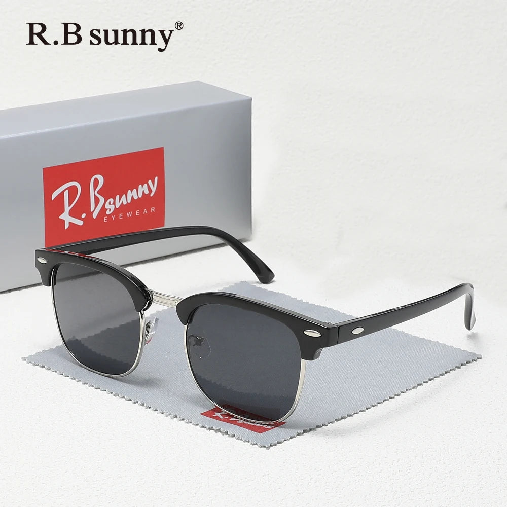 Classic Polarized Sunglasses Men Women Retro UV400 Glasses Male Popular Anti-glare Travel Driving Fashion Eyewear Frames