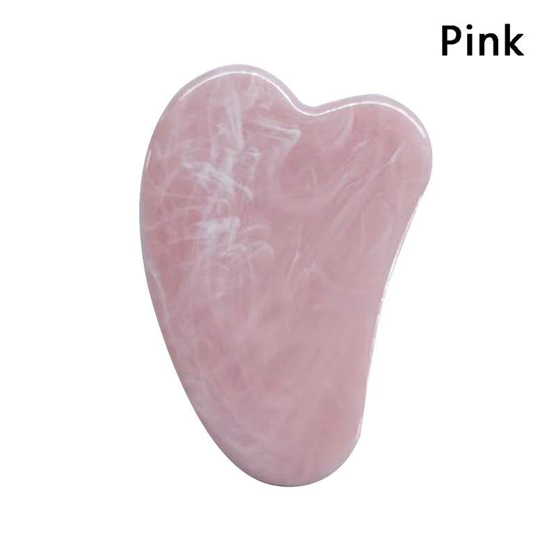 Natural Jade Gua Sha Scraper Board For Face Neck Skin Lifting Wrinkle Remover Beauty Care Massage Rose Quartz Jade Guasha Stone