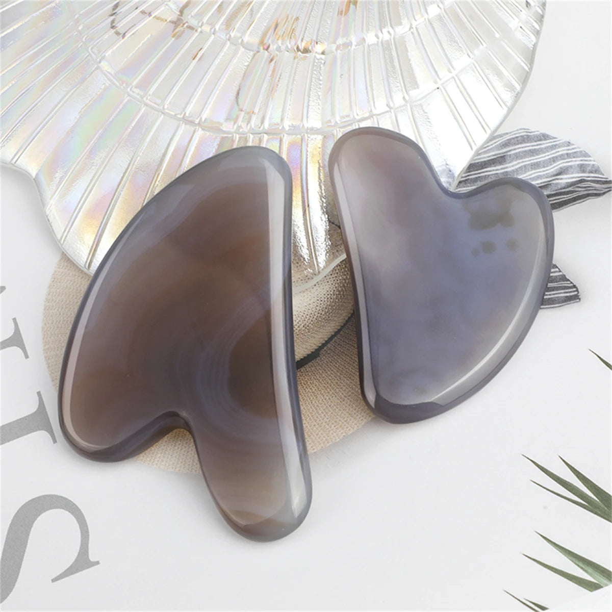 Guasha Massage Natural Stone Jade Scraper Facial Gua Sha SPA  Neck Massager for Face Lifting Wrinkle Remover Beauty Healty Tool