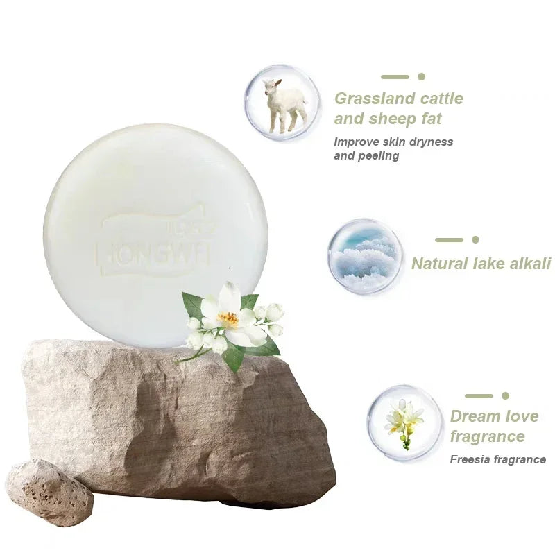 Pure Plant Extract Handmade Soap Heritage Dual-sided Lanolin Perfume Soap,rich And Soft Foam Face Body Moisturizing Exfoliating