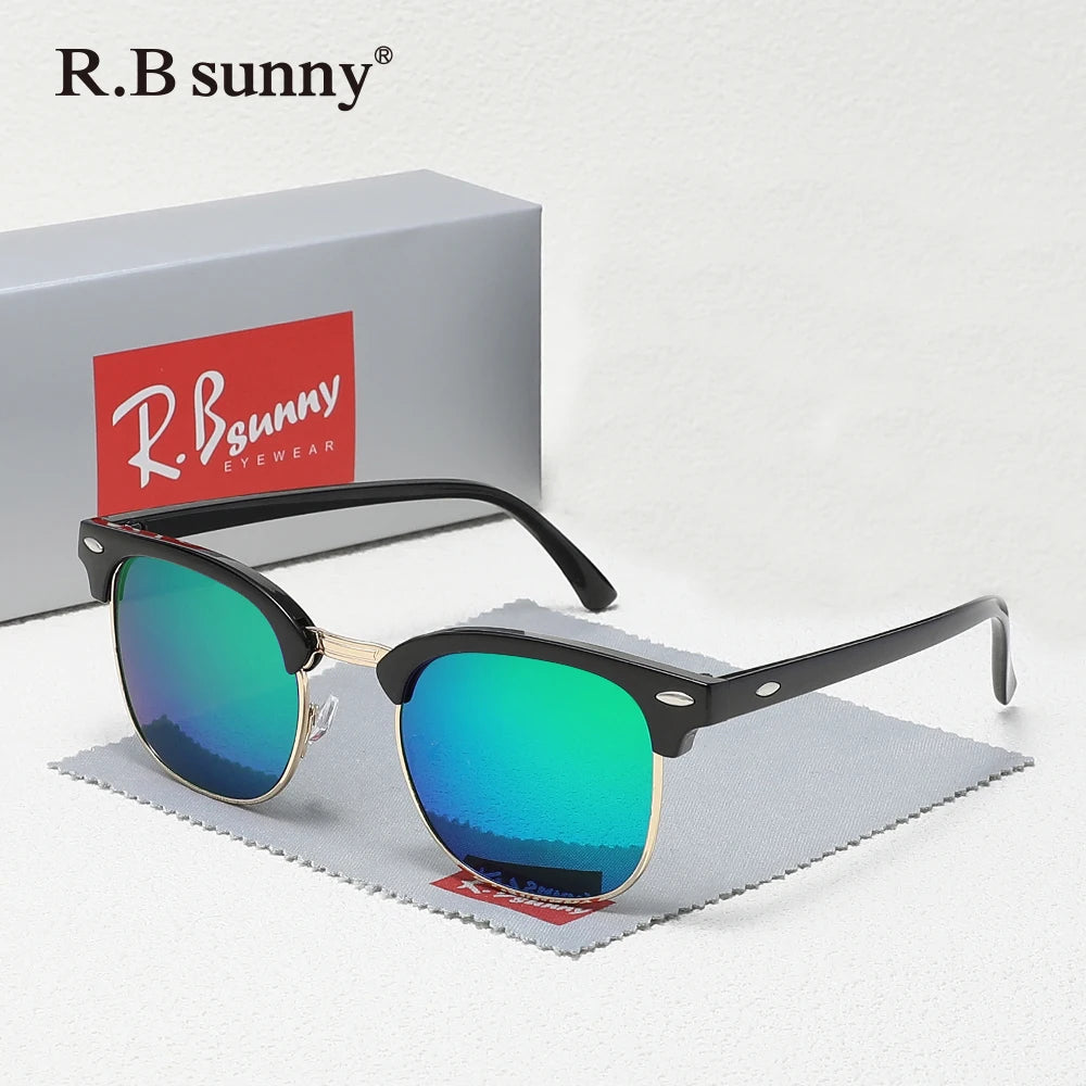 Classic Polarized Sunglasses Men Women Retro UV400 Glasses Male Popular Anti-glare Travel Driving Fashion Eyewear Frames