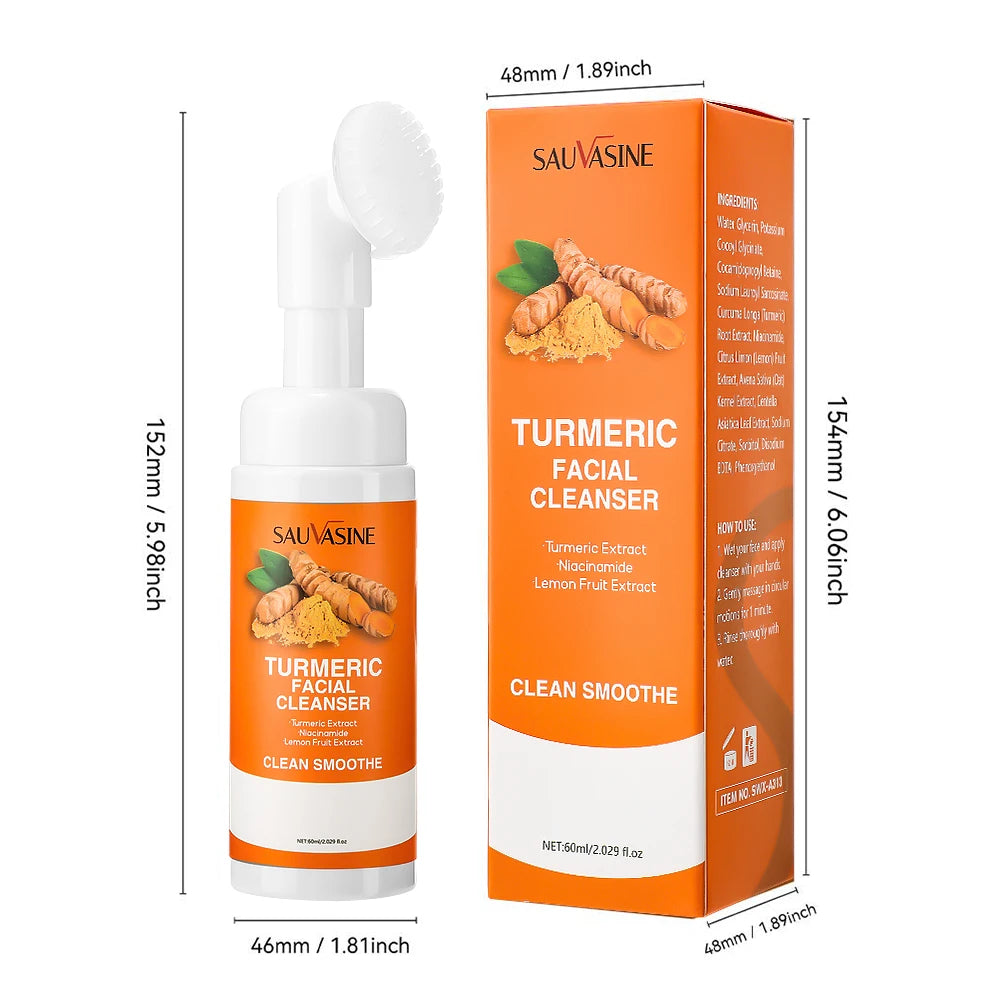 Turmeric Face Cleanser 40pcs Turmeric Kojic Acid Facial Exfoliating Cleansing Pads Reduce Dark Spots Skin Brightening Face Wash
