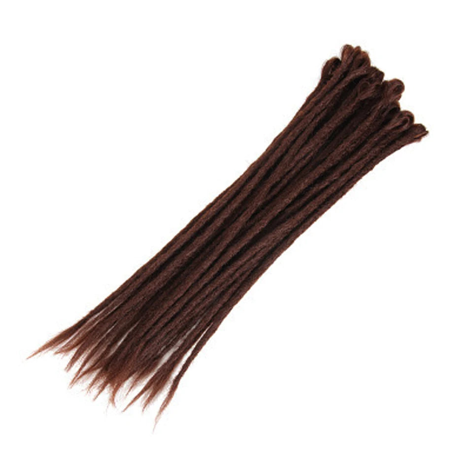 Synthetic Handmade Dreadlocks Crochet Braids Hair Extensions For Black Women Colored Dreadlocks Hair  Faux Locs braiding Hair