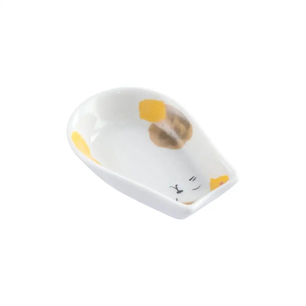 Kitchen Tableware Accessories Decorative Kitten Shaped Mustard Fruit Snack Tray Seasoning Plate Dessert Dish Sauce Dish