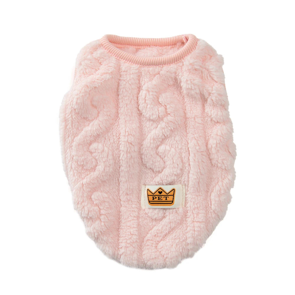 Soft Fleece Dog Clothes For Small Dogs Cats Sweater Autumn Winter Warm Puppy Vest Apparel French Bulldog Yorkshire Pet Costume
