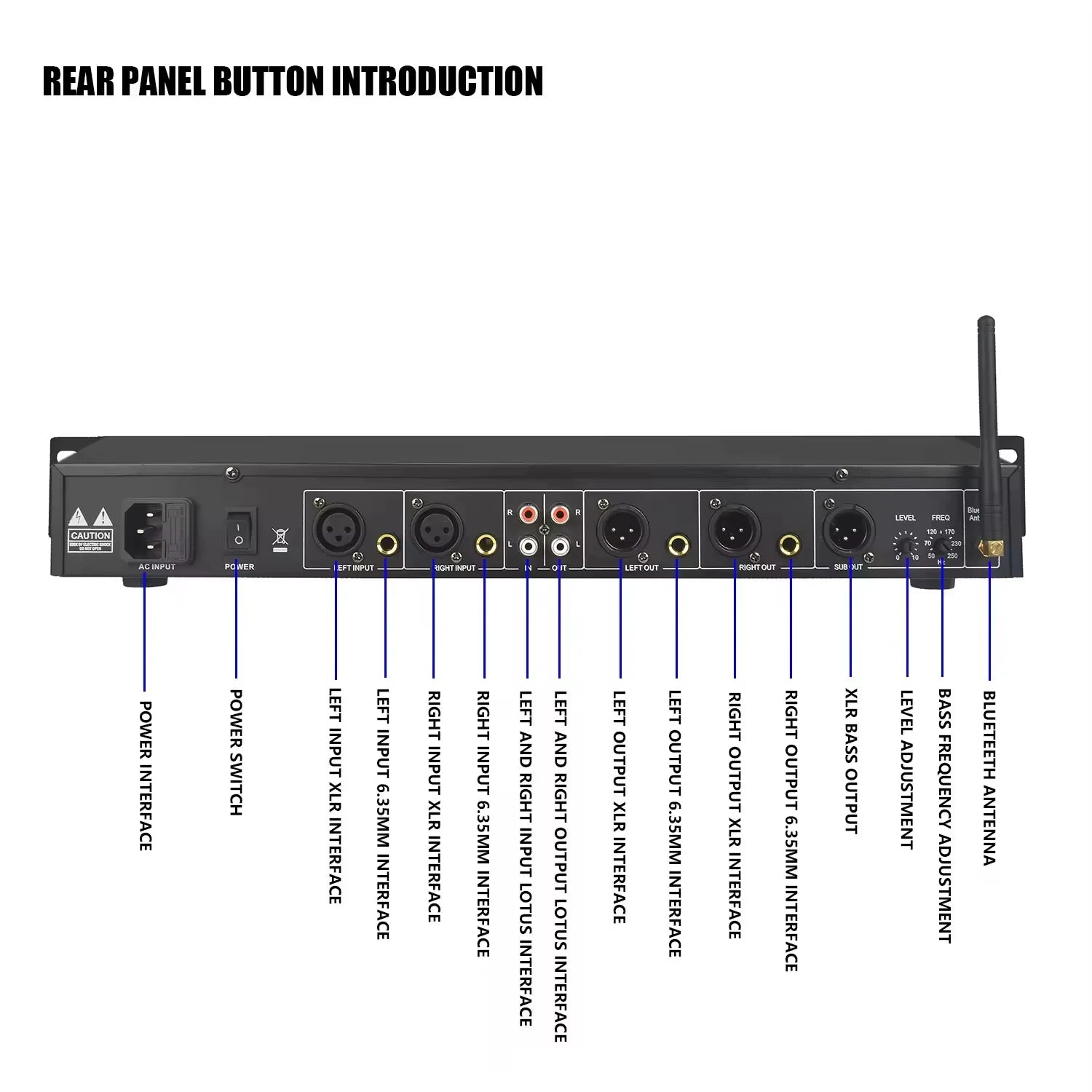 EQ31SUB 31-Stage Digital Equalizer Professional Audio Tuner for Stage Performance Noise Reduction Professional audio stage equip