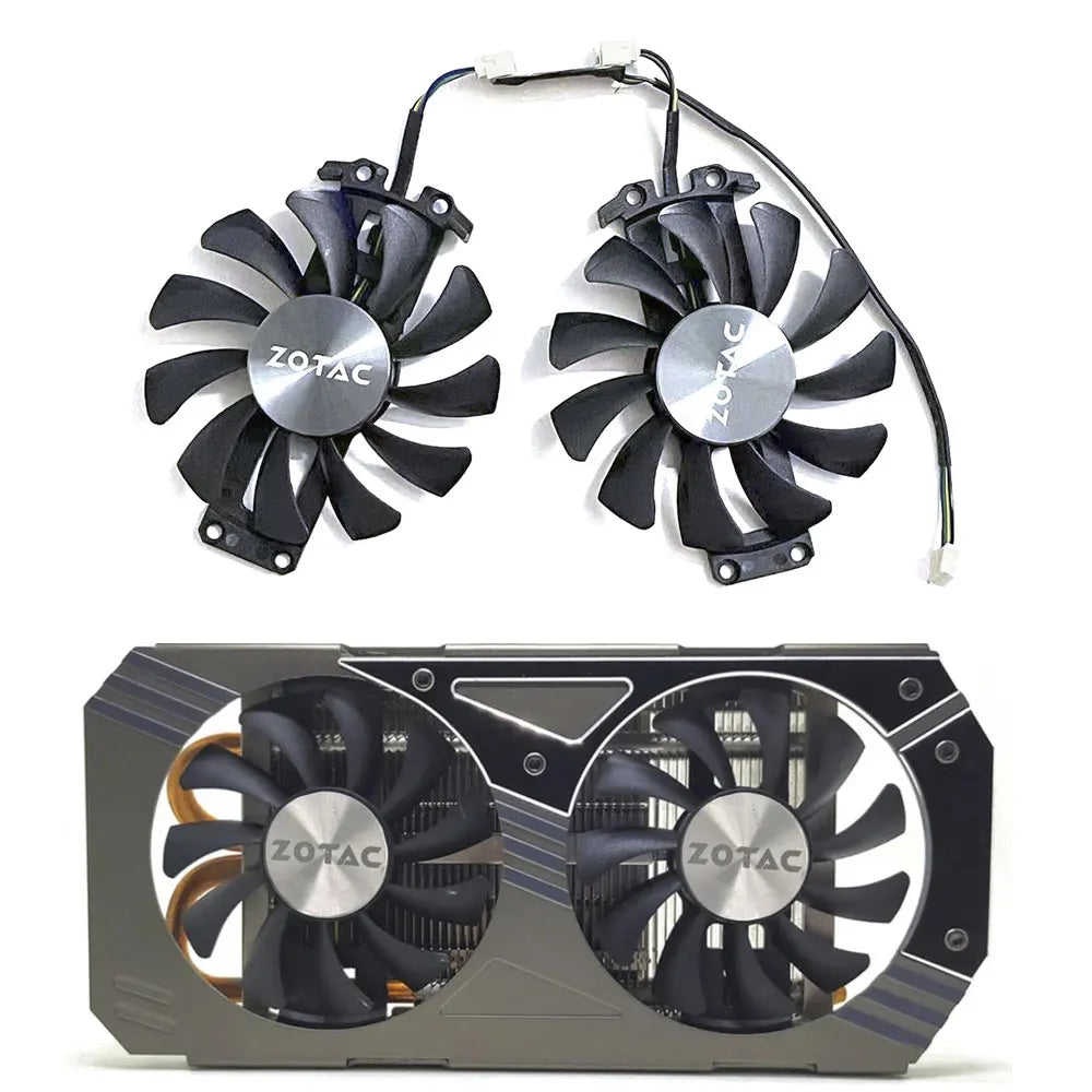 2pcs/lot GA81S2U 12V 0.38A 75mm 4Pin GTX 960 Apistek Cooler Fan For ZOTAC GTX960 4G PCI-EDC Graphics Card Fan