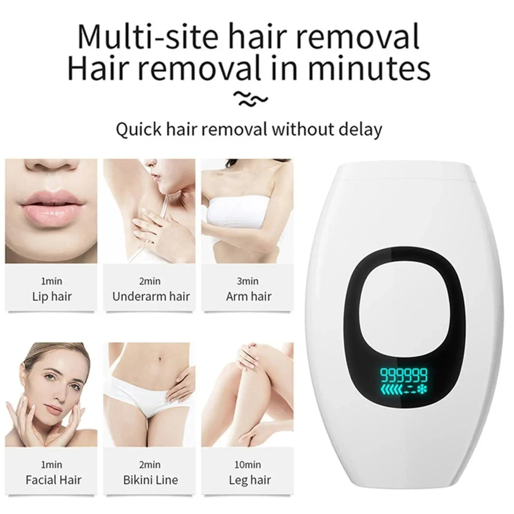 10  Beauty Care IPL Hair Removal Device 990000 Flashes Painless Permanent for Women Face Body Bikini LED Display Home Use